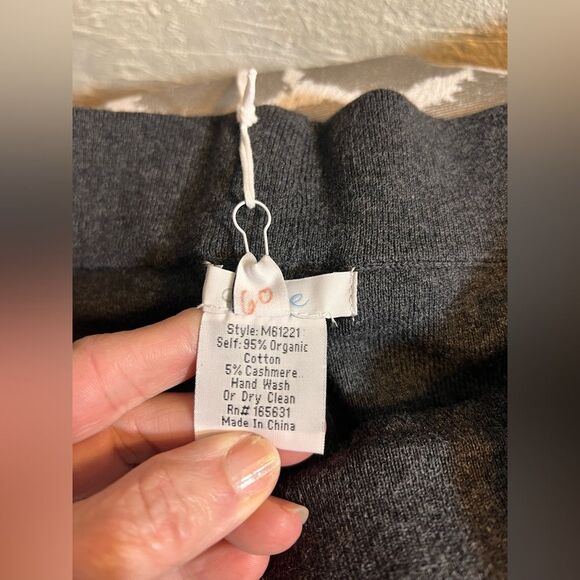 Johnny Was CALME Heather Gray Joggers Elastic Waistband and Tapered Leg XL - Picture 5 of 13